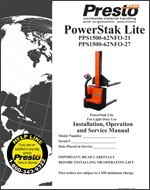 PowerStak Lite PPS1500-62NFO-21 / PPS1500-62NFO-27