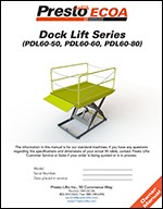 PDL 60 Dock Lift Manual