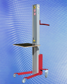 MAST-STYLE PLATFORM LIFT IS COMPACT AND MANUEVERABLE